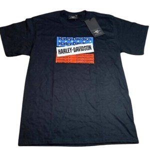 New Men's Harley Davidson Stars & Bars T-Shirt 96471 - 20VM/000L - Size Large